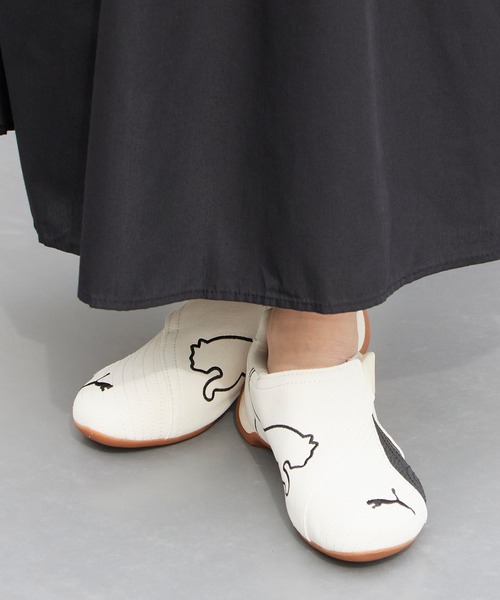 PUMA(プーマ)の「PUMA/プーマ SLIPCAT スピードキャット スニーカー レディース ブランドロゴ ロープロファイルスニーカー 秋 秋服 2026年秋冬(スニーカー・レディース・ブラック/アイボリー・23/23.5/24/24.5/25)」の14枚目の写真