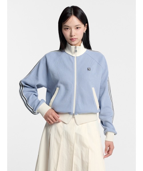 FILA(フィラ)の「1911 HERITAGE Knit Track Zip(その他アウター・レディース・ダークブルー/アイボリー/ダークブラウン/ブラック・XS/S/M/L)」の4枚目の写真