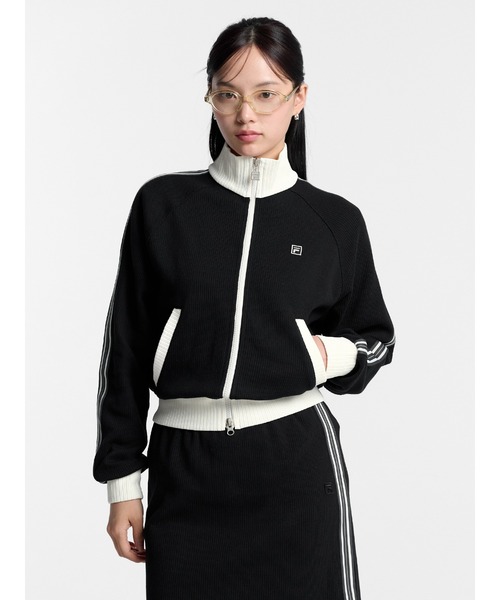 FILA(フィラ)の「1911 HERITAGE Knit Track Zip(その他アウター・レディース・ダークブルー/アイボリー/ダークブラウン/ブラック・XS/S/M/L)」の1枚目の写真