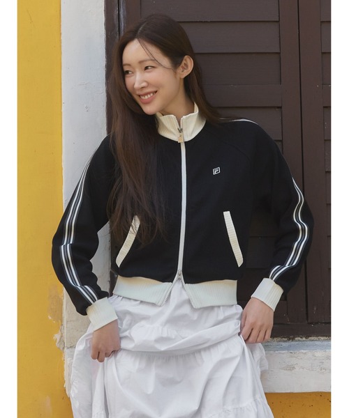 FILA(フィラ)の「1911 HERITAGE Knit Track Zip(その他アウター・レディース・ダークブルー/アイボリー/ダークブラウン/ブラック・XS/S/M/L)」の5枚目の写真