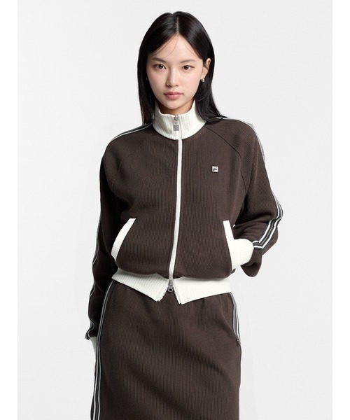 FILA(フィラ)の「1911 HERITAGE Knit Track Zip(その他アウター・レディース・ダークブルー/アイボリー/ダークブラウン/ブラック・XS/S/M/L)」の16枚目の写真