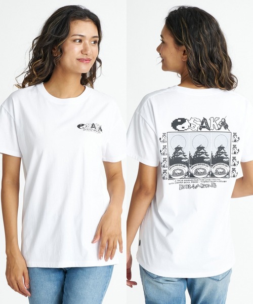 BILLABONG(ビラボン)の「BILLABONG ウィメンズ DESTINATION OSAKA TEE Tシャツ 【2026年夏モデル】(Tシャツ/カットソー・レディース・ホワイト/ブラック・MEDIUM)」の2枚目の写真