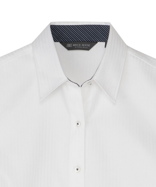 TOKYO SHIRTS(トウキョウシャツ)の「【超形態安定】形態安定ノンアイロン レギュラー 7分袖ビジネスワイシャツ(ビジネスシャツ・レディース・ホワイト・S/M/L/LL/XL)」の3枚目の写真