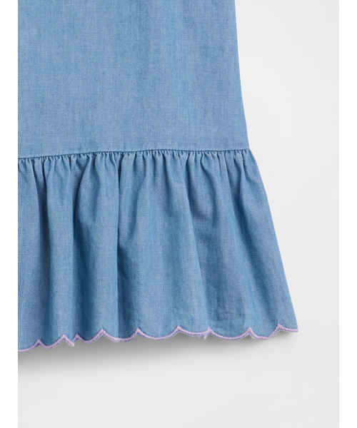 GAP(ギャップ)の「ペプラム タンクトップ (キッズ)(キャミソール・キッズ・ブルー・110cm/120cm/130cm/140cm/150cm/160cm)」の3枚目の写真
