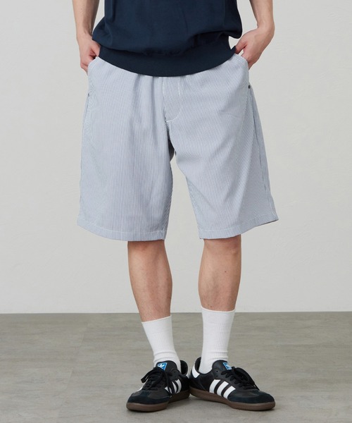 Lee(リー)の「Lee/リー FLeeasy SHORTS / イージーショートパンツ(その他パンツ・メンズ・インディゴブルー/ストライプ/ネイビー/ブラウン/チャコール・FREE)」の4枚目の写真