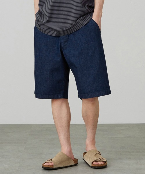Lee(リー)の「Lee/リー FLeeasy SHORTS / イージーショートパンツ(その他パンツ・メンズ・インディゴブルー/ストライプ/ネイビー/ブラウン/チャコール・FREE)」の1枚目の写真