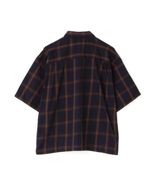DANKE SCHON(ダンケシェーン)の「【WEB&DEPOT限定】DankeSchon/ダンケシェーン/OMBRE CHECK S/S SHIRTS(シャツ/ブラウス・レディース・アイボリー/キャメル/ネイビー・M/L/XL)」の9枚目の写真