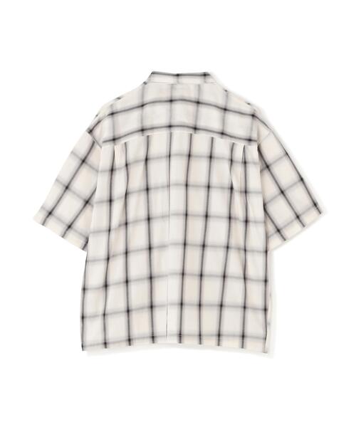 DANKE SCHON(ダンケシェーン)の「【WEB&DEPOT限定】DankeSchon/ダンケシェーン/OMBRE CHECK S/S SHIRTS(シャツ/ブラウス・レディース・アイボリー/キャメル/ネイビー・M/L/XL)」の7枚目の写真