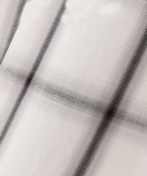 DANKE SCHON(ダンケシェーン)の「【WEB&DEPOT限定】DankeSchon/ダンケシェーン/OMBRE CHECK S/S SHIRTS(シャツ/ブラウス・レディース・アイボリー/キャメル/ネイビー・M/L/XL)」の6枚目の写真
