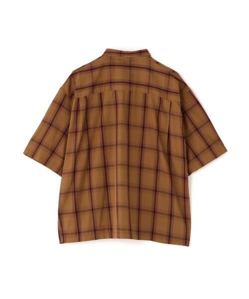 DANKE SCHON(ダンケシェーン)の「【WEB&DEPOT限定】DankeSchon/ダンケシェーン/OMBRE CHECK S/S SHIRTS(シャツ/ブラウス・レディース・アイボリー/キャメル/ネイビー・M/L/XL)」の5枚目の写真