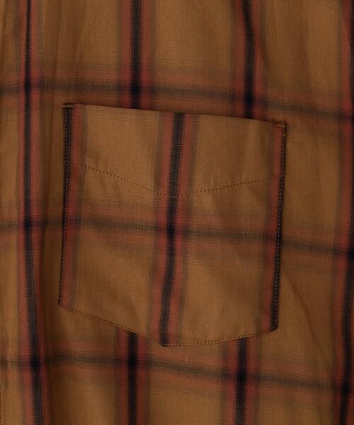 DANKE SCHON(ダンケシェーン)の「【WEB&DEPOT限定】DankeSchon/ダンケシェーン/OMBRE CHECK S/S SHIRTS(シャツ/ブラウス・レディース・アイボリー/キャメル/ネイビー・M/L/XL)」の14枚目の写真