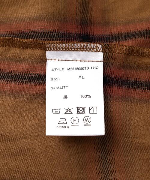 DANKE SCHON(ダンケシェーン)の「【WEB&DEPOT限定】DankeSchon/ダンケシェーン/OMBRE CHECK S/S SHIRTS(シャツ/ブラウス・レディース・アイボリー/キャメル/ネイビー・M/L/XL)」の12枚目の写真