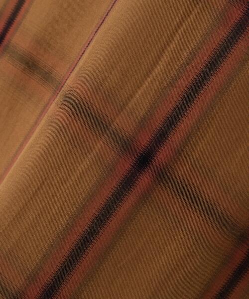 DANKE SCHON(ダンケシェーン)の「【WEB&DEPOT限定】DankeSchon/ダンケシェーン/OMBRE CHECK S/S SHIRTS(シャツ/ブラウス・レディース・アイボリー/キャメル/ネイビー・M/L/XL)」の10枚目の写真
