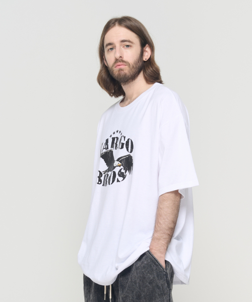 CARGOBROS(カーゴブロス)の「(ビッグサイズ) アメリカンヴィンテージ イーグル 半袖Tシャツ (ホワイト)(Tシャツ/カットソー・メンズ・その他・FREE)」の3枚目の写真