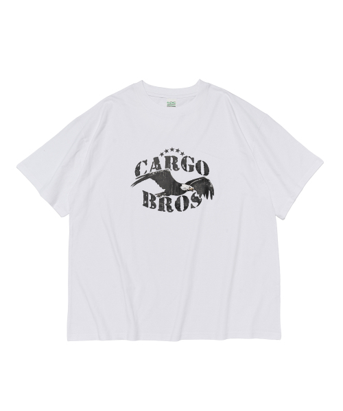 CARGOBROS(カーゴブロス)の「(ビッグサイズ) アメリカンヴィンテージ イーグル 半袖Tシャツ (ホワイト)(Tシャツ/カットソー・メンズ・その他・FREE)」の6枚目の写真