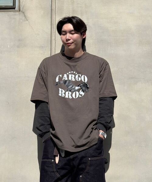 CARGOBROS(カーゴブロス)の「(ビッグサイズ) アメリカンヴィンテージ イーグル 半袖Tシャツ (ホワイト)(Tシャツ/カットソー・メンズ・その他・FREE)」の11枚目の写真