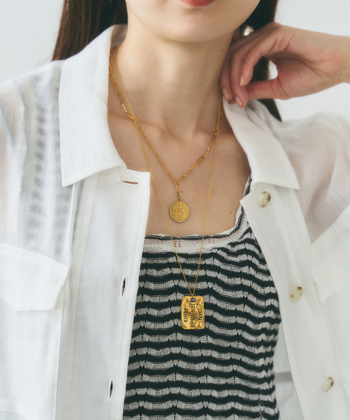 Chibi Jewels （チビジュエルズ）の「chibi jewels/チビジュエルズ Idintification Tag Necklace（ネックレス・レディース・ゴールド・FREE）」の3枚目の写真