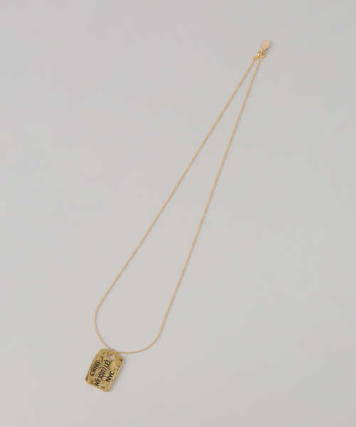 Chibi Jewels （チビジュエルズ）の「chibi jewels/チビジュエルズ Idintification Tag Necklace（ネックレス・レディース・ゴールド・FREE）」の6枚目の写真