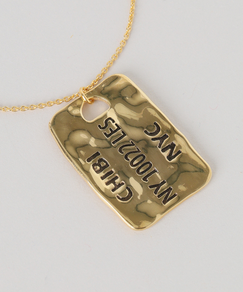 Chibi Jewels （チビジュエルズ）の「chibi jewels/チビジュエルズ Idintification Tag Necklace（ネックレス・レディース・ゴールド・FREE）」の7枚目の写真