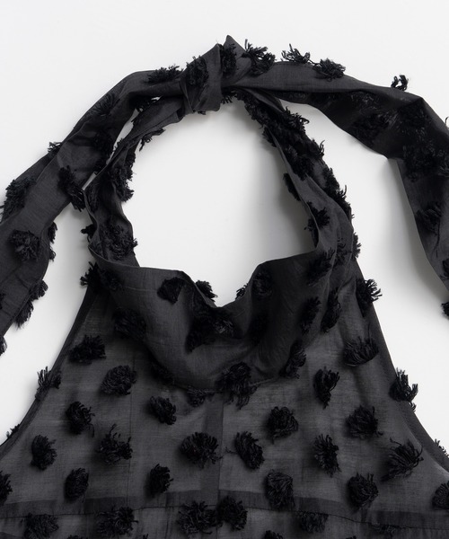 PRANK PROJECT(プランクプロジェクト)の「ドットジャガードハイネックチュニック / Dot Jacquard High-Neck Tunic(チュニック・レディース・ホワイト/ブラック・FREE)」の6枚目の写真