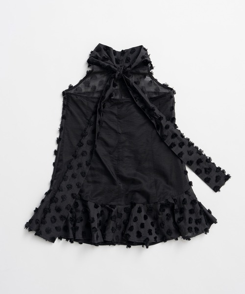 PRANK PROJECT(プランクプロジェクト)の「ドットジャガードハイネックチュニック / Dot Jacquard High-Neck Tunic(チュニック・レディース・ホワイト/ブラック・FREE)」の7枚目の写真