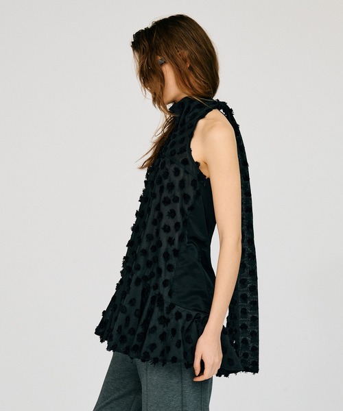 PRANK PROJECT(プランクプロジェクト)の「ドットジャガードハイネックチュニック / Dot Jacquard High-Neck Tunic(チュニック・レディース・ホワイト/ブラック・FREE)」の11枚目の写真
