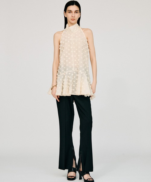 PRANK PROJECT(プランクプロジェクト)の「ドットジャガードハイネックチュニック / Dot Jacquard High-Neck Tunic(チュニック・レディース・ホワイト/ブラック・FREE)」の17枚目の写真