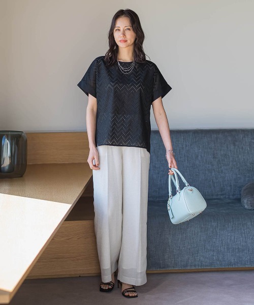 LAUTREAMONT(ロートレアモン)の「レースコンビカットソー(Tシャツ/カットソー・レディース・ホワイト/ブラック・9号)」の13枚目の写真