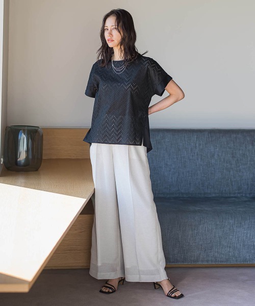 LAUTREAMONT(ロートレアモン)の「レースコンビカットソー(Tシャツ/カットソー・レディース・ホワイト/ブラック・9号)」の14枚目の写真
