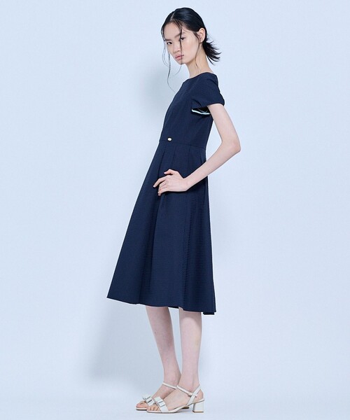 TOCCA(トッカ)の「MELLOW PUFF ドレス(ワンピース・レディース・ネイビー系/ライラック系・00/0/2/4/6)」の10枚目の写真