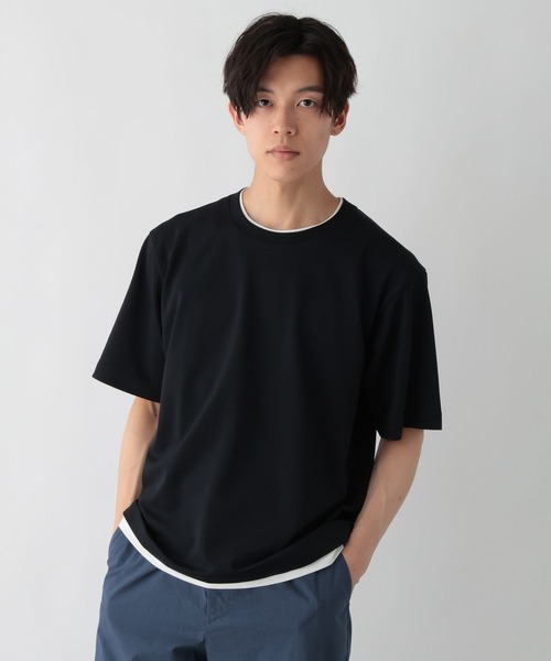 GLOBAL WORK(グローバルワーク)の「サラサラカイテキDRYレイヤー/671511(Tシャツ/カットソー・メンズ・ブルー系その他4/ライトグレー/ブラウン系その他7/ネイビー/フューシャピンク・MEDIUM/LARGE/X-LARGE/SMALL)」の4枚目の写真