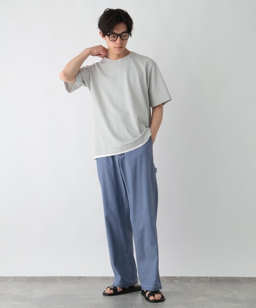 GLOBAL WORK(グローバルワーク)の「サラサラカイテキDRYレイヤー/671511(Tシャツ/カットソー・メンズ・ブルー系その他4/ライトグレー/ブラウン系その他7/ネイビー/フューシャピンク・MEDIUM/LARGE/X-LARGE/SMALL)」の13枚目の写真