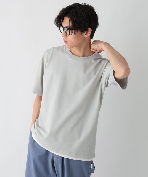 GLOBAL WORK(グローバルワーク)の「サラサラカイテキDRYレイヤー/671511(Tシャツ/カットソー・メンズ・ブルー系その他4/ライトグレー/ブラウン系その他7/ネイビー/フューシャピンク・MEDIUM/LARGE/X-LARGE/SMALL)」の10枚目の写真