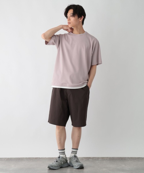 GLOBAL WORK(グローバルワーク)の「サラサラカイテキDRYレイヤー/671511(Tシャツ/カットソー・メンズ・ブルー系その他4/ライトグレー/ブラウン系その他7/ネイビー/フューシャピンク・MEDIUM/LARGE/X-LARGE/SMALL)」の6枚目の写真