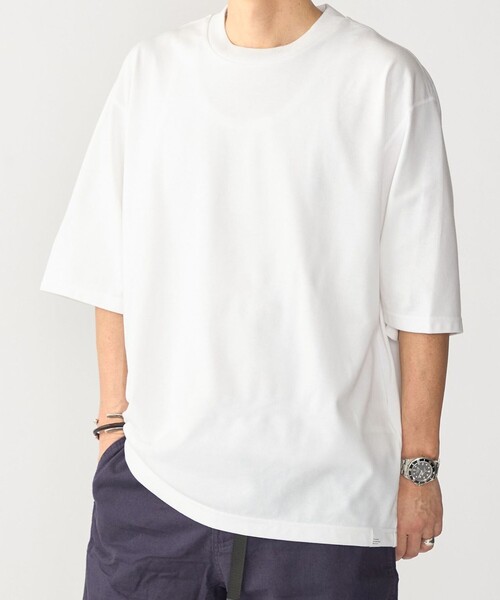 SHIPS(シップス)の「THYARD: COOLMAX(R) クルーネック Tシャツ(Tシャツ/カットソー・メンズ・ブラック/ネイビー/グレー/ホワイト・2/3/4)」の1枚目の写真