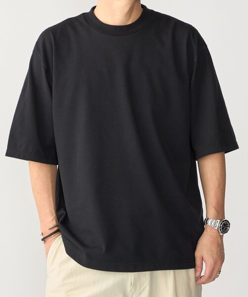 SHIPS(シップス)の「THYARD: COOLMAX(R) クルーネック Tシャツ(Tシャツ/カットソー・メンズ・ブラック/ネイビー/グレー/ホワイト・2/3/4)」の2枚目の写真