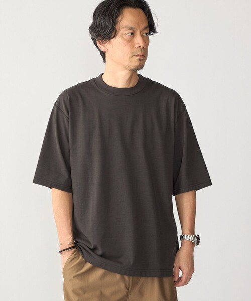 SHIPS(シップス)の「THYARD: COOLMAX(R) クルーネック Tシャツ(Tシャツ/カットソー・メンズ・ブラック/ネイビー/グレー/ホワイト・2/3/4)」の12枚目の写真
