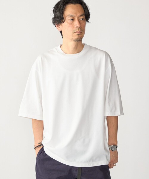 SHIPS(シップス)の「THYARD: COOLMAX(R) クルーネック Tシャツ(Tシャツ/カットソー・メンズ・ブラック/ネイビー/グレー/ホワイト・2/3/4)」の16枚目の写真