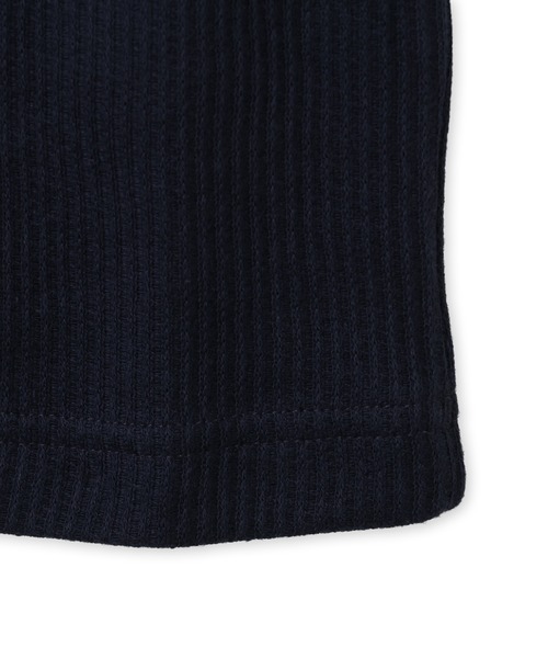 adidas(アディダス)の「adidas WAFFLE JERSEY / アディダス ワッフル ジャージー【SP】(ポロシャツ・メンズ・ネイビー・L/M/S/XS/XXL/XL)」の5枚目の写真