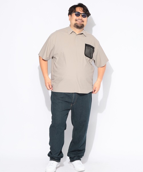 EDWIN(エドウィン)の「パンツ メンズ 大きいサイズ JERSEYS COOL ストレッチ レギュラーストレート ジーンズ EDWIN (エドウィン)(デニムパンツ・メンズ・ブルー・2L/4L/3L)」の4枚目の写真