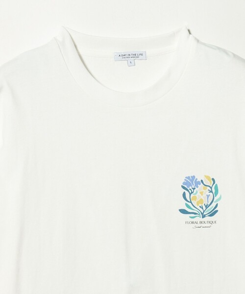 A DAY IN THE LIFE UNITED ARROWS（アデイインザライフユナイテッドアローズ）の「フラワー アートプリント リラックスカットソー＜A DAY IN THE LIFE＞（Tシャツ/カットソー・メンズ・その他1/その他2・M/L）」の4枚目の写真