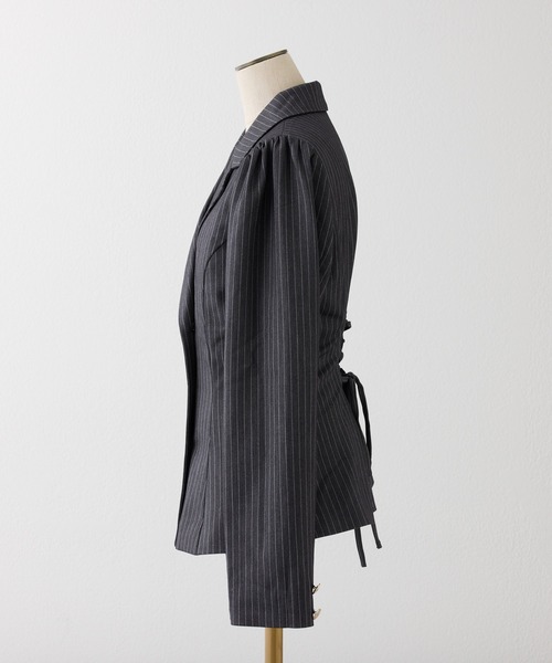 one after another NICE CLAUP(ワンアフターアナザーナイスクラップ)の「【セットアップ可能/スカート別売り/サイズ展開あり】後ろレースアップテーラードジャケット(テーラードジャケット・レディース・アイボリー/グレー系その他/ブラック/ブラウン・SMALL/MEDIUM)」の22枚目の写真