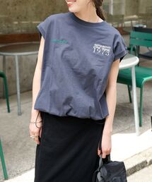 ドロストバルーンノースリTEE
