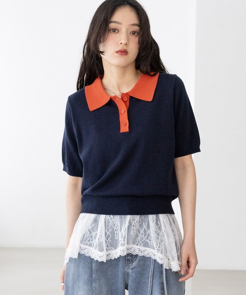 RAGEBLUE(レイジブルー)の「アシメレースインナーキャミ(Tシャツ/カットソー・レディース・ホワイト/ブラック・FREE)」の14枚目の写真