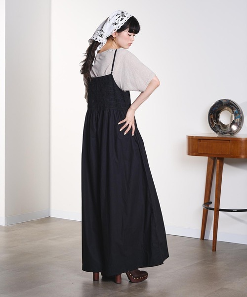 ROSE BUD(ローズバッド)の「SHIRRING ALL IN ONE(つなぎ/オールインワン・レディース・ブラック/パープル・ONE SIZE)」の17枚目の写真