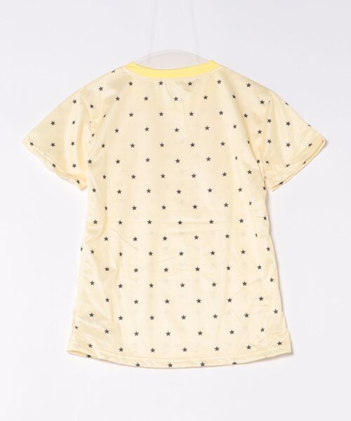 AsheKsha(アシクシャ)の「星柄とアルファベットのプリント半袖Tシャツ(Tシャツ/カットソー・レディース・イエロー・M)」の9枚目の写真