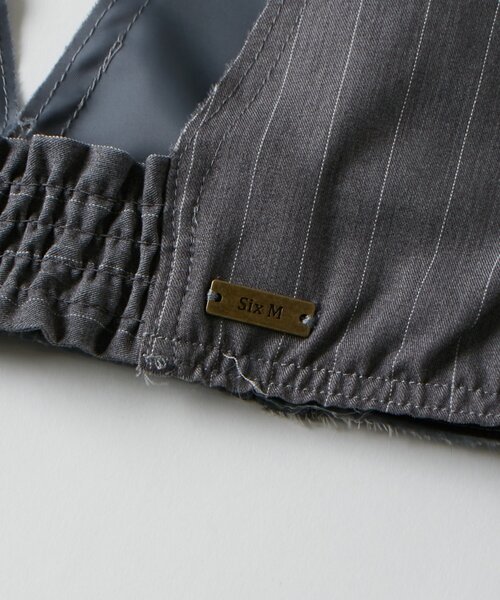 Six M(シックスエム)の「【SixM 】 Stripe Bustier(シャツ/ブラウス・レディース・ネイビー/グレー・FREE)」の19枚目の写真