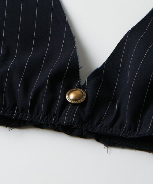 Six M(シックスエム)の「【SixM 】 Stripe Bustier(シャツ/ブラウス・レディース・ネイビー/グレー・FREE)」の21枚目の写真