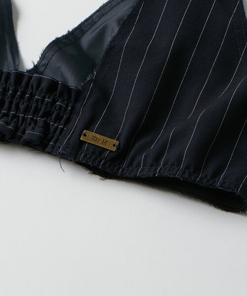 Six M(シックスエム)の「【SixM 】 Stripe Bustier(シャツ/ブラウス・レディース・ネイビー/グレー・FREE)」の22枚目の写真