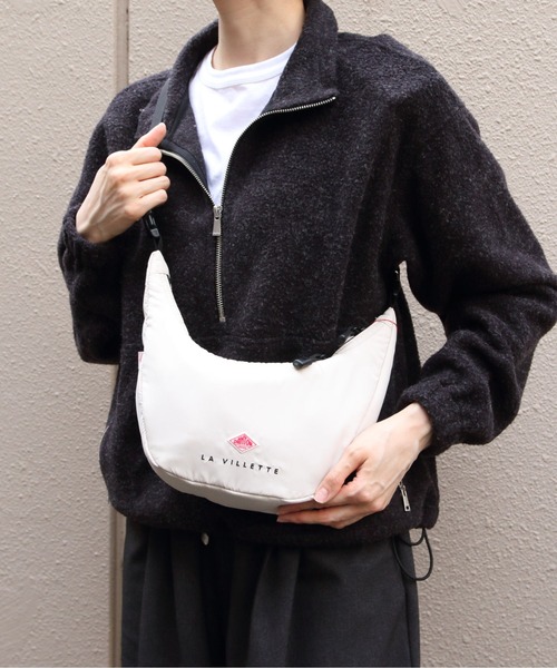 DANTON(ダントン)の「DANTON/ダントン ラ・ヴィレット LA VILLETTE(ショルダーバッグ・レディース・アイボリー/ブラック・FREE)」の2枚目の写真